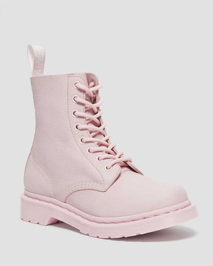 Dr Martens Womens 1460 Pascal Mono Lace Up Ankle Boots Pink - 70314SXMV